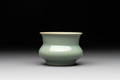 A Chinese Longquan celadon jardini&egrave;re, zhadou, Song