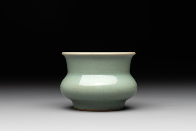 A Chinese Longquan celadon jardini&egrave;re, zhadou, Song