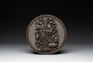Three Chinese pressed black tea bricks, Hubei, 20th C.