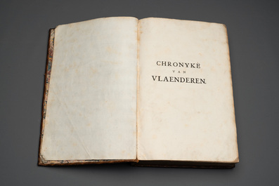 Chronyke van Vlaenderen, a chronicle of Flanders in three volumes, Flanders, 1726-1736