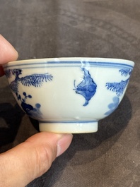 A collection of 22 Chinese blue and white wares, Ruo Shen Zhen Cang 若深珍藏 mark, 19/20th C.