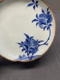 A Chinese blue and white ko-sometsuke 'peach' dish for the Japanese market, Tianqi