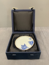 A Chinese blue and white ko-sometsuke 'peach' dish for the Japanese market, Tianqi