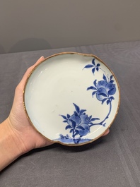 A Chinese blue and white ko-sometsuke 'peach' dish for the Japanese market, Tianqi