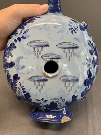 A blue and white Italian maiolica pilgrim flask, Savona, ca. 1700