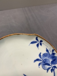 A Chinese blue and white ko-sometsuke 'peach' dish for the Japanese market, Tianqi