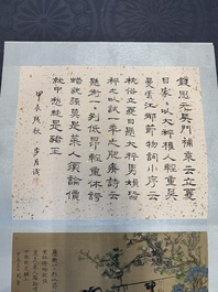 A Chinese album with various figural paintings and calligraphy, signed Wu Shan 吴珊, dated 1904