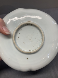 A Chinese blue and white ko-sometsuke 'peach' dish for the Japanese market, Tianqi