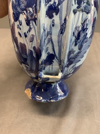 A blue and white Italian maiolica pilgrim flask, Savona, ca. 1700
