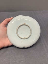 A Chinese blue and white ko-sometsuke 'peach' dish for the Japanese market, Tianqi