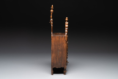 Five Baroque and Rococo wooden carvings and a fine farini&egrave;re or flour box, Flanders and France, 18th C.