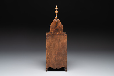 Five Baroque and Rococo wooden carvings and a fine farini&egrave;re or flour box, Flanders and France, 18th C.
