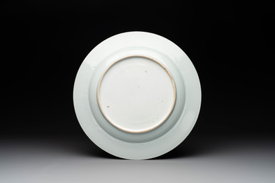 A Chinese famille rose armorial dish with the arms of van Beeftingh for the Dutch market, Qianlong, ca. 1745