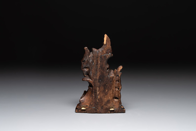 Five Baroque and Rococo wooden carvings and a fine farini&egrave;re or flour box, Flanders and France, 18th C.