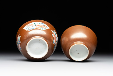 A varied collection of Chinese blue and white, and famille rose tea wares, Qianlong