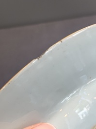 A Chinese famille rose 'European subject' plate, Qianlong, ca. 1750