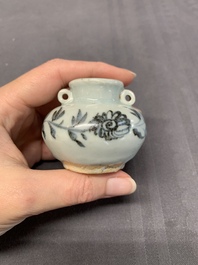 A collection of five Chinese blue and white jarlets, Yuan