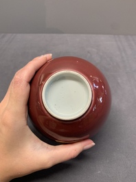 A Chinese copper-red-glazed bowl, 18th C.
