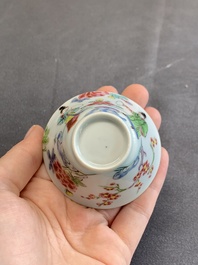 A Chinese famille rose 'Xi Xiang Ji' cup and saucer, Yongzheng