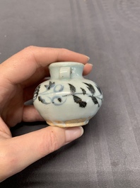 A collection of five Chinese blue and white jarlets, Yuan