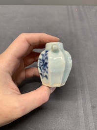 A collection of five Chinese blue and white jarlets, Yuan