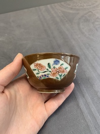 A varied collection of Chinese blue and white, and famille rose tea wares, Qianlong