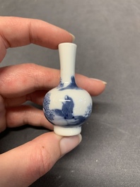 Seven Chinese blue, white and doucai vases, Wanli/Yongzheng/Qianlong mark, 19th C.