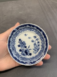 A varied collection of Chinese blue and white, and famille rose tea wares, Qianlong
