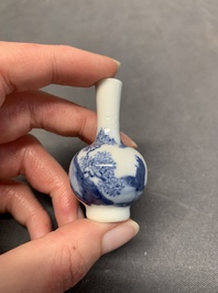 Seven Chinese blue, white and doucai vases, Wanli/Yongzheng/Qianlong mark, 19th C.