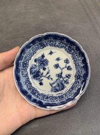A varied collection of Chinese blue and white, and famille rose tea wares, Qianlong
