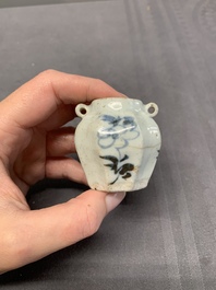 A collection of five Chinese blue and white jarlets, Yuan