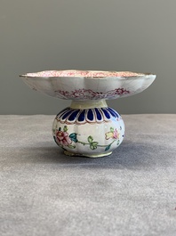 A Chinese Canton enamel spittoon, Yongzheng/Qianlong