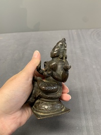 Two Indian bronze figures of Nandi and Shiva, and a South Asian bronze Garuda, 17th C. and later