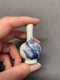 Seven Chinese blue, white and doucai vases, Wanli/Yongzheng/Qianlong mark, 19th C.