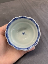 A varied collection of Chinese blue and white, and famille rose tea wares, Qianlong