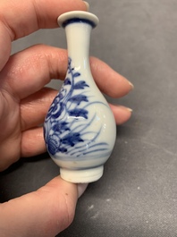 Seven Chinese blue, white and doucai vases, Wanli/Yongzheng/Qianlong mark, 19th C.