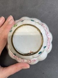A Chinese Canton enamel spittoon, Yongzheng/Qianlong