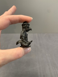 Two Indian bronze figures of Nandi and Shiva, and a South Asian bronze Garuda, 17th C. and later
