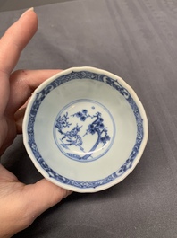 A collection of 17 Chinese blue and white wares, Kangxi/Qianlong