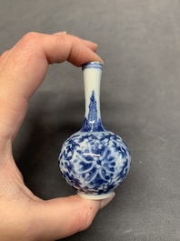 Seven Chinese blue, white and doucai vases, Wanli/Yongzheng/Qianlong mark, 19th C.