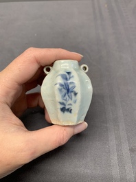 A collection of five Chinese blue and white jarlets, Yuan