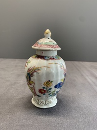 A varied collection of 13 Chinese famille rose, blue and white wares, Transitional period/19th C.