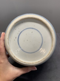 A Chinese blue and white 'dragon and phoenix' jar, Yongzheng