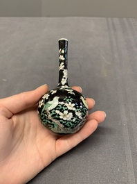 Five various Chinese monochrome miniature vases, 19th C.