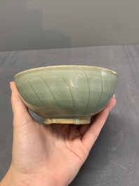 A collection of five Chinese celadon wares, Ming and later