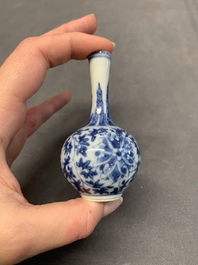 Seven Chinese blue, white and doucai vases, Wanli/Yongzheng/Qianlong mark, 19th C.