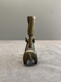 Four bronze candle holders, Flanders and/or France, 16th C. and later