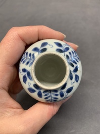 Seven Chinese blue, white and doucai vases, Wanli/Yongzheng/Qianlong mark, 19th C.