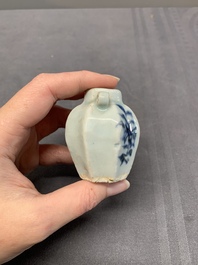 A collection of five Chinese blue and white jarlets, Yuan
