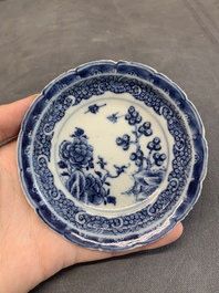 A varied collection of Chinese blue and white, and famille rose tea wares, Qianlong